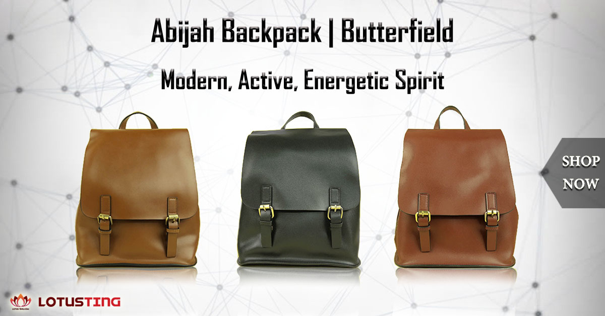 The Eye-catching Butterfield Abijah Backpack at Lotusting Singapore Online Shop